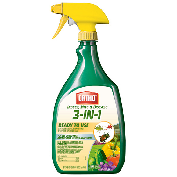 ORTHO INSECT, MITE & DISEASE 3-IN-1 SPRAY (24 oz)