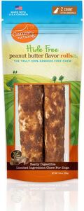 Canine Naturals Hide Free Peanut Butter Chews (9 oz - Extra Large 9 Roll 2 Count Up to 75 lbs and Up)