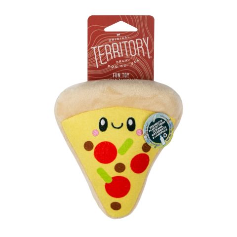 Territory Pizza With Squeaker Plush Dog Toy (6)