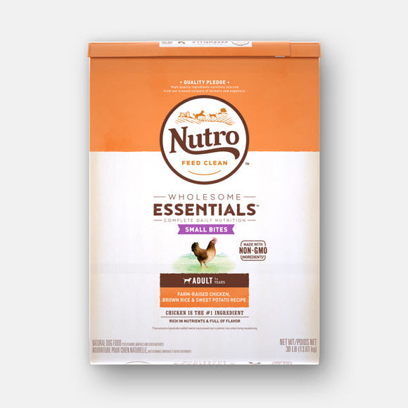Nutro Adult Small Bites Farm-Raised Chicken, Brown Rice & Sweet Potato Recipe (30 lb)