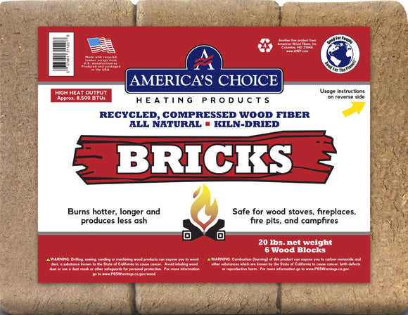 America's Choice Wood Fuel Bricks (6-pack)
