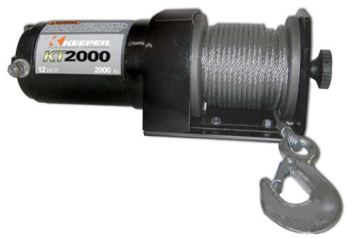 Hampton Products Keeper KT2000 Electric Winch 2000 Lb Single Line Pull (5/32