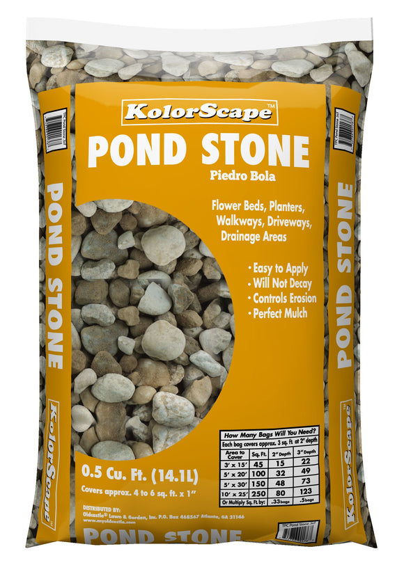 KolorScape Pond Brown Decorative Stone (.5 CF)