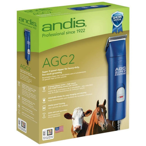 AGC2 SUPER 2-SPEED HORSE CLIPPER (3400/4400 SPM, BLUE)