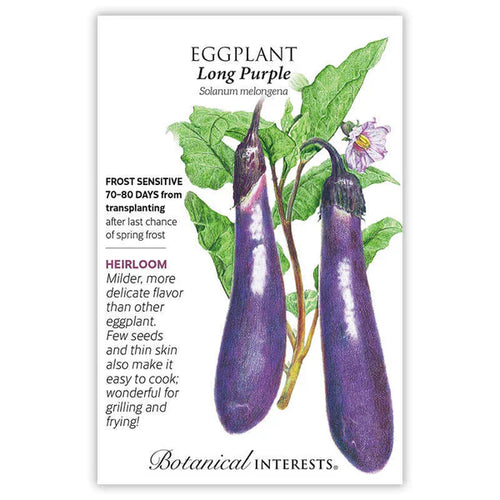 Botanical Interests Long Purple Eggplant Seeds