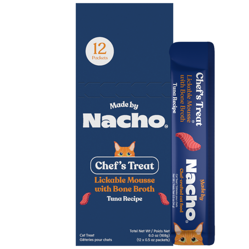 Made By Nacho Lickable Mousse with Bone Broth Tuna Recipe Cat Treats (0.5 oz)