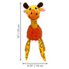 KONG Floofs Shakers Giraffe Dog Toy (Medium)