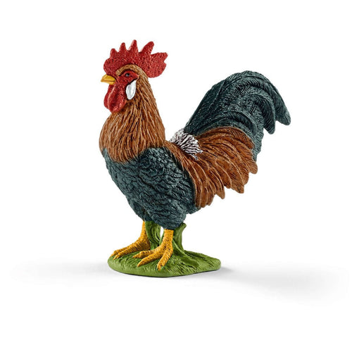 Schleich Farm World Rooster Figurine Toy (2.2 x 1.1 x 2.4 inch)