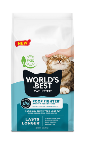 World's Best Poop Fighter Maximum Odor Defense Cat Litter