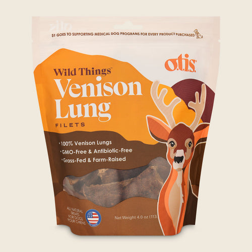 Otis Wild Things Venison Lung Filets Dog Treats