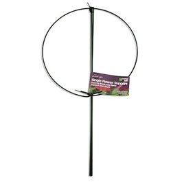 Single Flower Plant Support, Green, 10-In. Ring