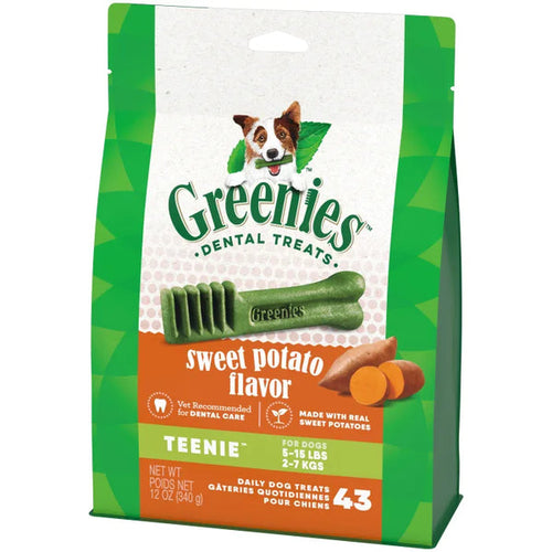 Greenies Sweet Potato Flavored Teenie Dental Treats (12 oz - 43 Count)