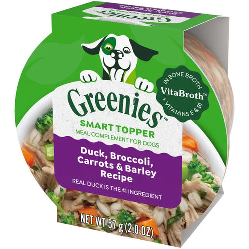 Greenies Smart Topper Wet Mix-In for Dogs, Duck, Broccoli, Carrots & Barley Recipe (2 oz)