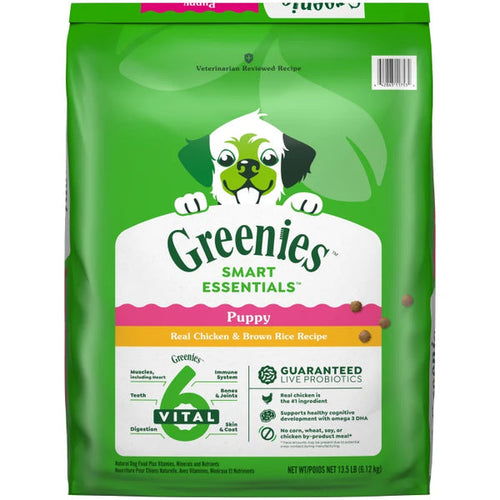 Greenies Smart Essentials Puppy High Protein Dry Dog Food Real Chicken & Brown Rice