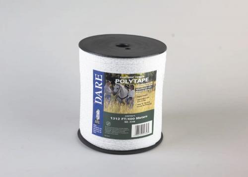 Dare Products Equine Fencing Polytape 1 1/2 X 656' White Heavy Duty