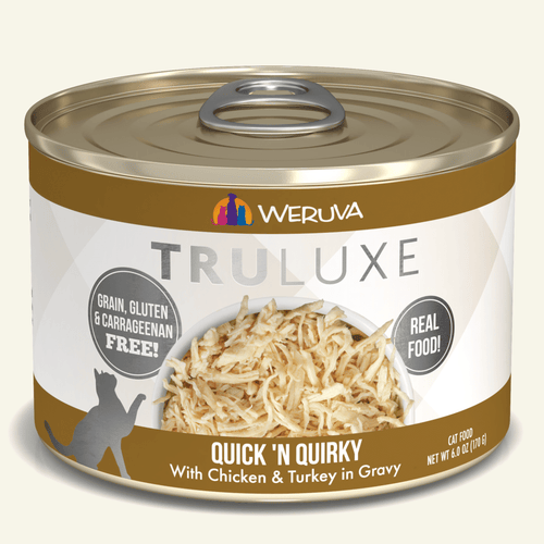 Weruva TRULUXE Quick N Quirky with Chicken and Turkey in Gravy Canned Cat Food (6-oz, single can)