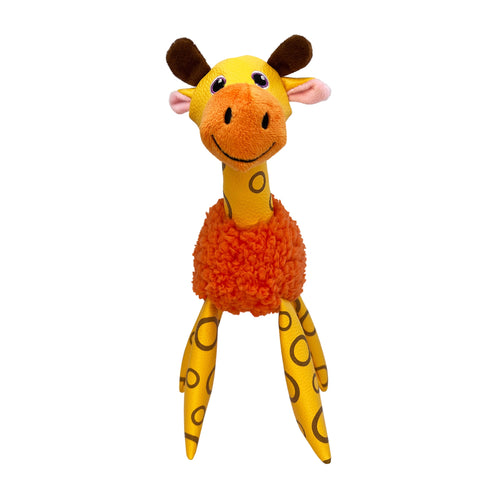 KONG Floofs Shakers Giraffe Dog Toy (Medium)