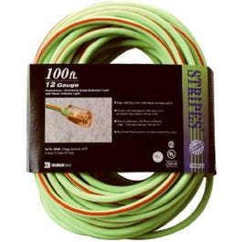 100-Ft. 12/3 SJTW  Neon Lime Green Outdoor Extension Cord