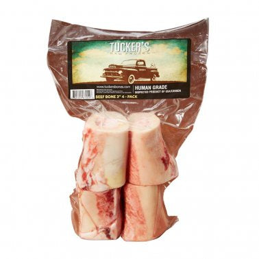 Tucker's Frozen Beef Bone 3inch 4pk