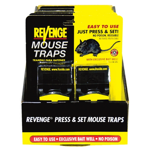 REVENGE PRESS & SET MOUSE TRAPS 2 PACK (0.375 lbs)