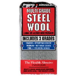 Steel Wool Pads, Assorted, 12-Pk.