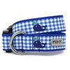 The Worthy Dog Gingham Whales Collar