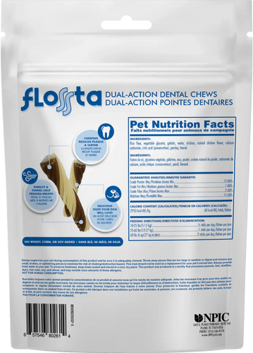 N-Bone Flossta Dual-Action Dental Chews Chicken for Dogs