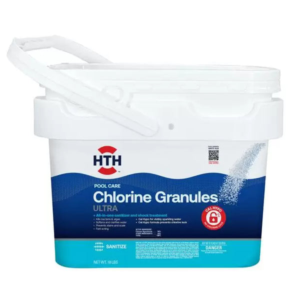 HTH® Pool Care Chlorine Granules Ultra 18 lbs (18 lbs)
