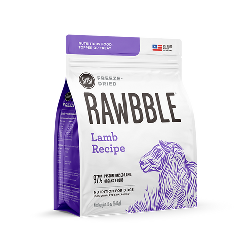 Bixbi Rawbble® Freeze-Dried Food for Dogs – Lamb Recipe (12 oz)