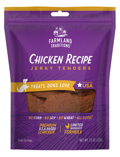 Farmland Traditions Chicken Recipe Jerky Tenders Dog Treats