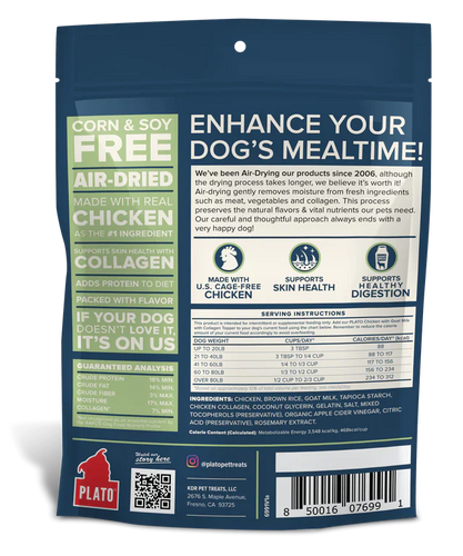 Plato Superfood Chicken with Goat Milk & Collagen Food Topper