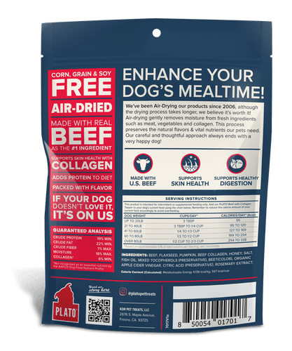 Plato Beef & Collagen Food Topper Recipe For Dogs