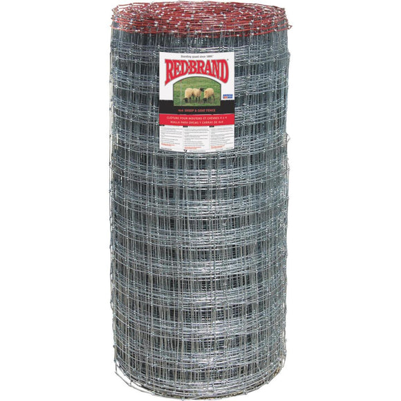 Keystone Red Brand Square Deal Knot 48 In. H. x 330 Ft. L. Galvanized Steel Sheep & Goat Fence