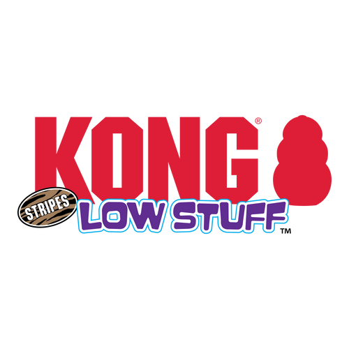 KONG Low Stuff Stripes Cow Dog Toy (Medium)