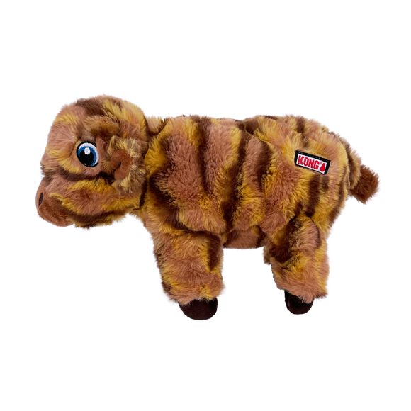 KONG Low Stuff Stripes Cow Dog Toy (Medium)