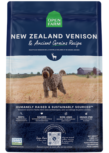 Open Farm New Zealand Venison & Ancient Grains Dry Dog Food