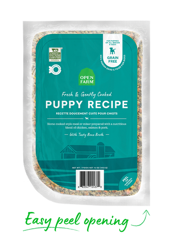 Open Farm Puppy Gently Cooked Recipe Frozen Dog Food (16 Oz)