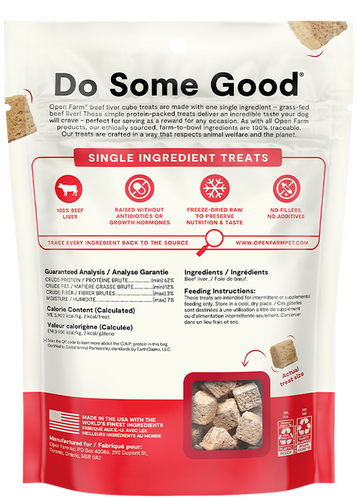 Open Farm Freeze Dried Raw Single Ingredient Beef Liver Treat