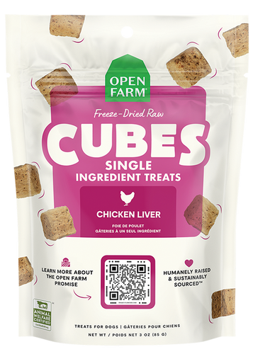 Open Farm Freeze Dried Raw Single Ingredient Chicken Liver Treat