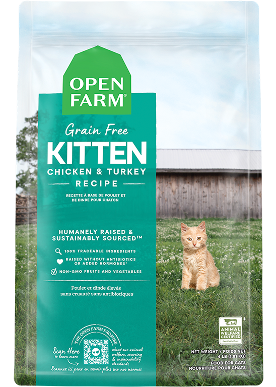 Open Farm Kitten Grain-Free Chicken & Turkey Recipe Dry Cat Food (2 Lb)