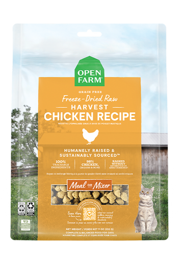 Open Farm Harvest Chicken Freeze Dried Raw Cat Food (3.5 oz)