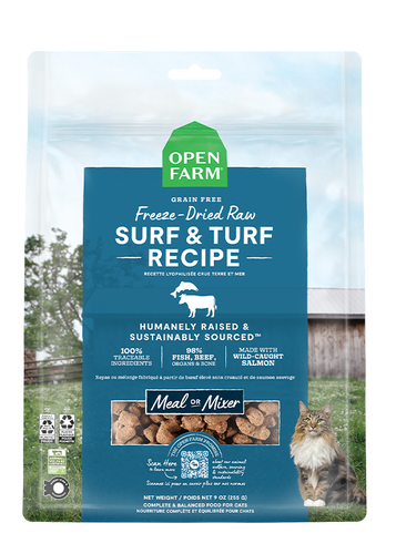 Open Farm Surf & Turf Freeze Dried Raw Cat Food (3.5 oz)