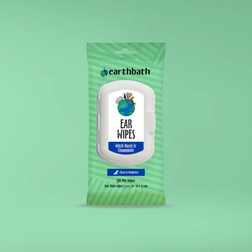 Earthbath Ear Wipes with Witch Hazel & Chamomile for Dogs and Cats
