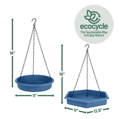 Nature's Way EcoCycle™ Combo Café 2-in-1 Recycled Plastic Bird Feeder and Bird Bath