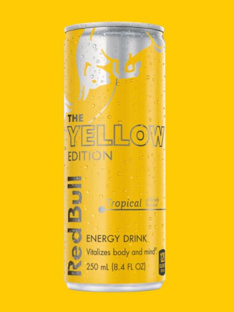 Red Bull Yellow Edition Tropical Flavor Energy Drink