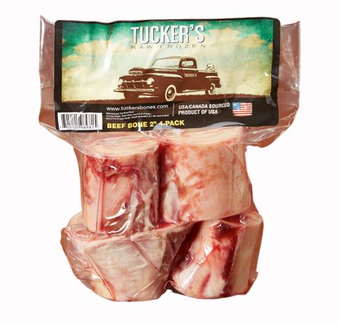 Tucker's Raw Frozen Beef Bone (4 Inch - 2 Pack)