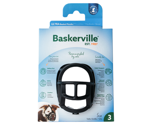 The Company of Animals Baskerville Ultra Muzzle for Dogs Danbury CT New Milford CT Agriventures Agway Pickup Delivery