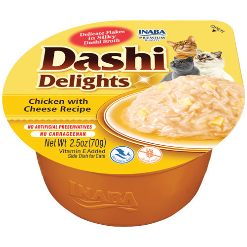 Inaba Dashi Delights Chicken with Cheese Recipe Cat Treats