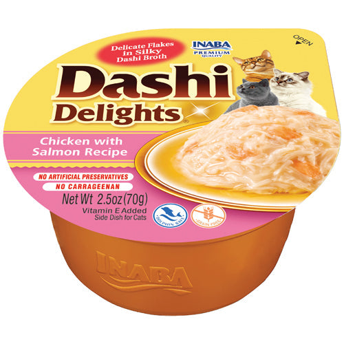 Inaba Dashi Delights Chicken with Salmon Recipe Cat Treats