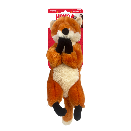 KONG Wild Low Stuff Creatures Fox Dog Toy